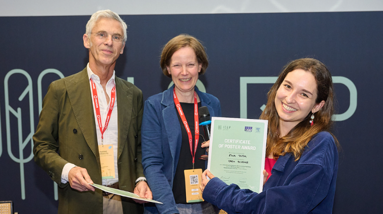 Our PhD student Ewa Duda won the Best Poster Award in the Open Science